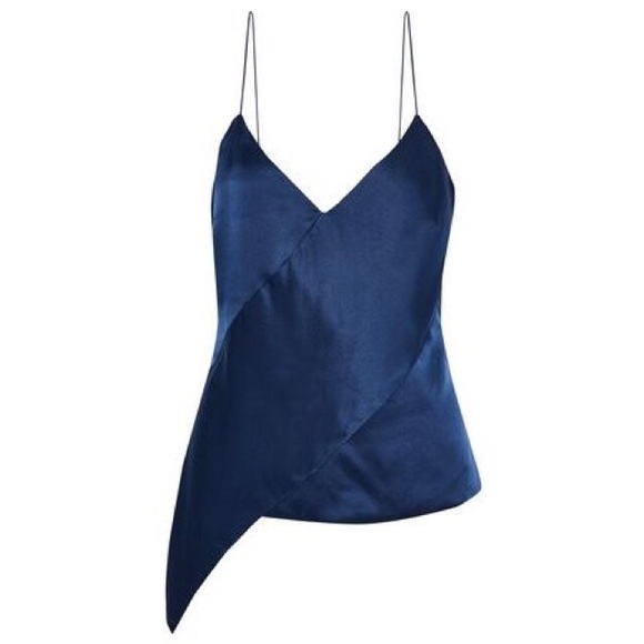 cushnie et ochs Tops - Cushnie et Ochs Navy silk top 2 nwt